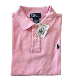 NWT Boys Pink Polo Ralph Lauren Shirt 6